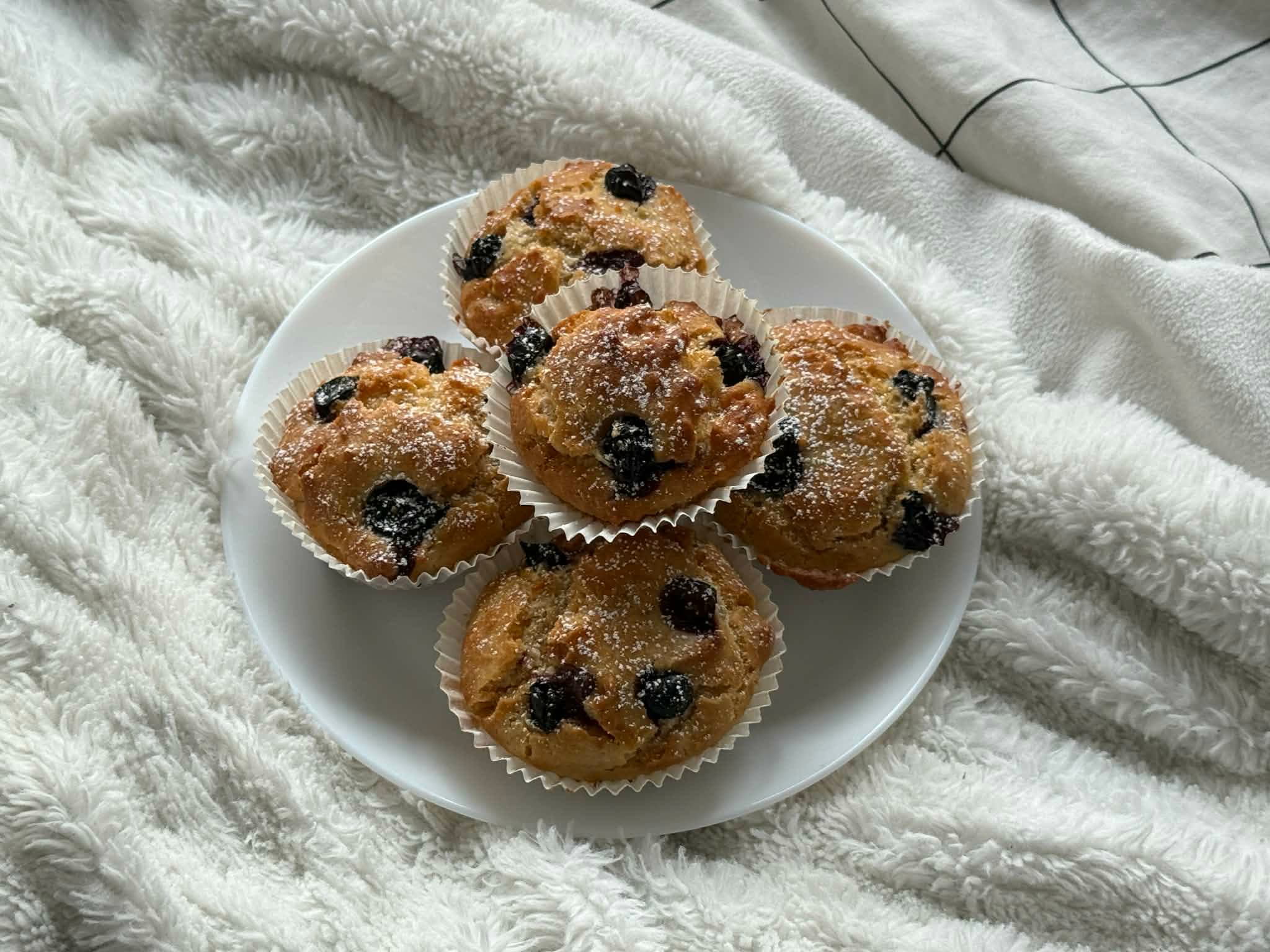Blueberry Muffins (Air Fryer, Sugar-Free)