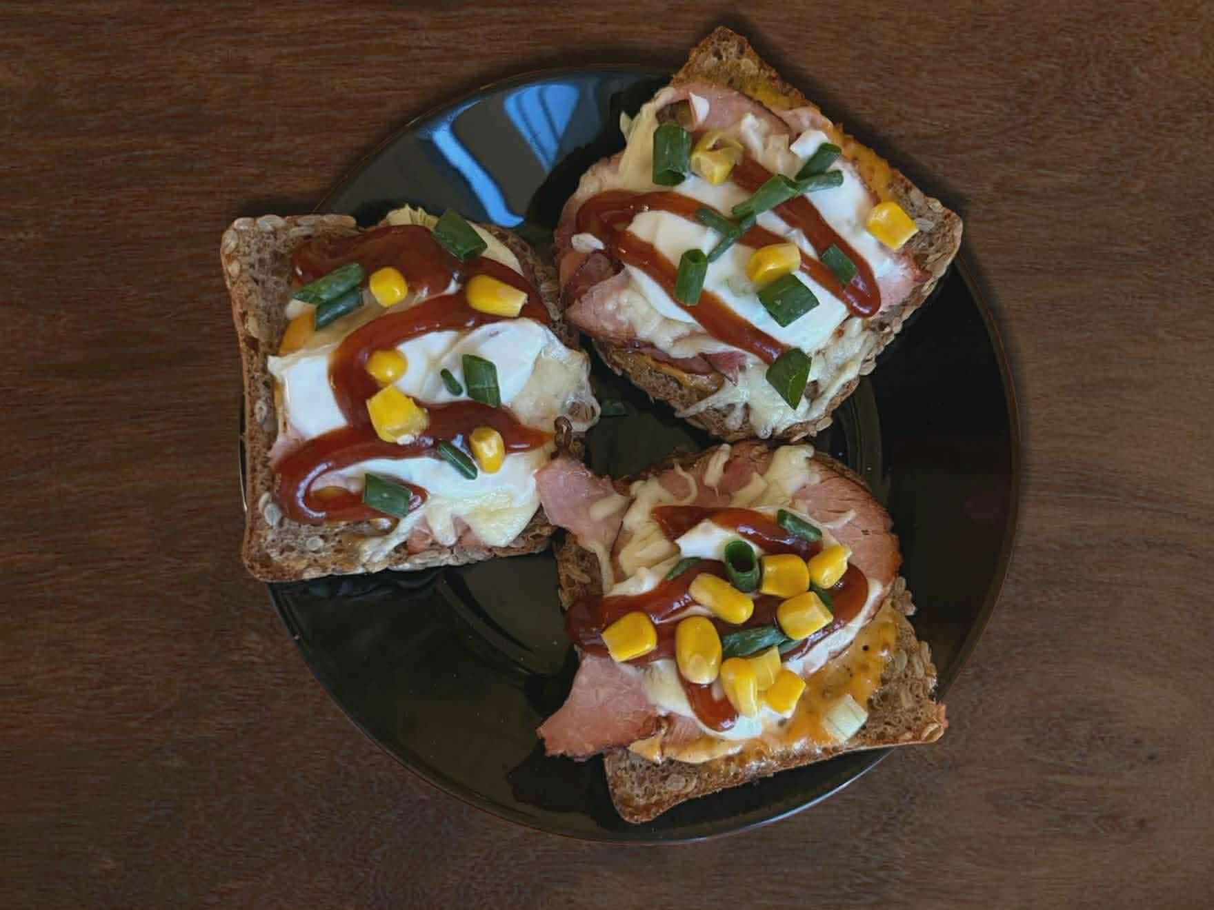 Dark Bread Savory Toasts